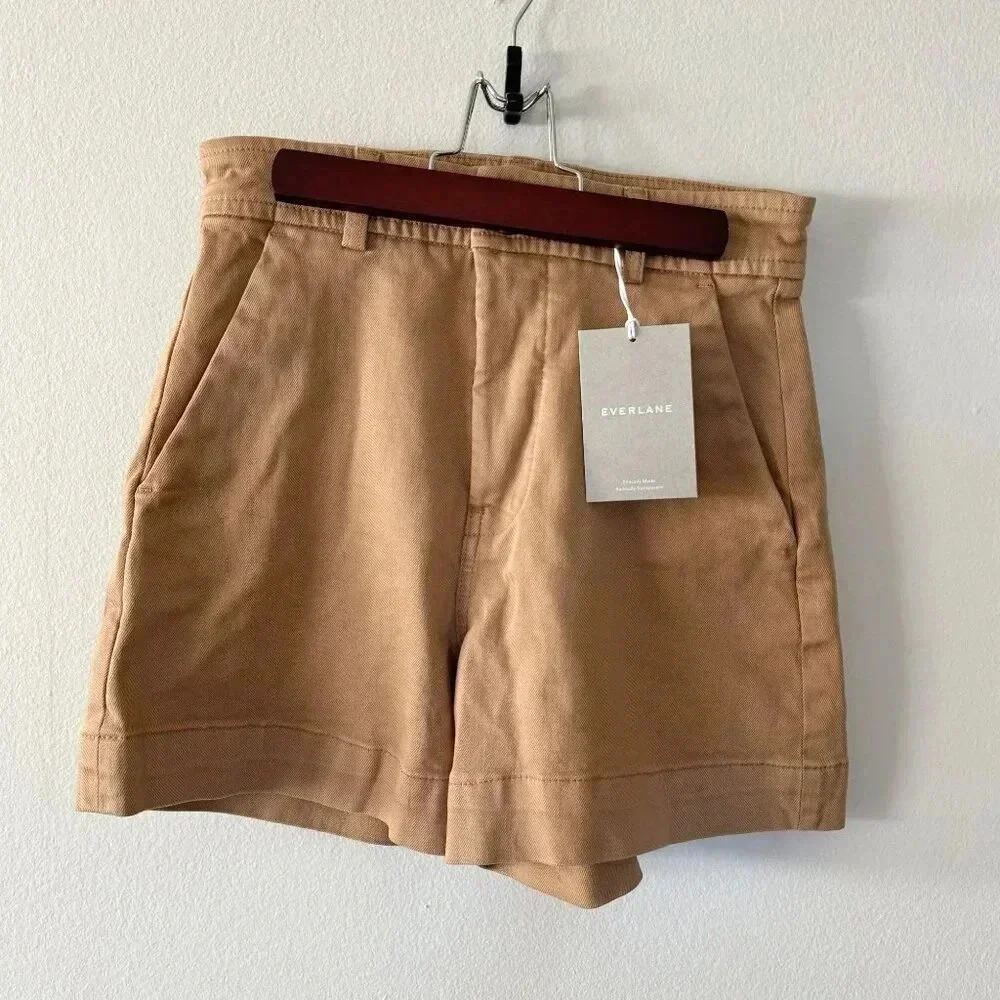 Everlane The Way-High Twill Short, Size 2, NWT